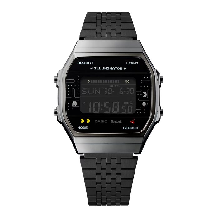 Reloj Vintage edición PAC-MAN correa de Acero inoxidable ABL-100WEPC-1B