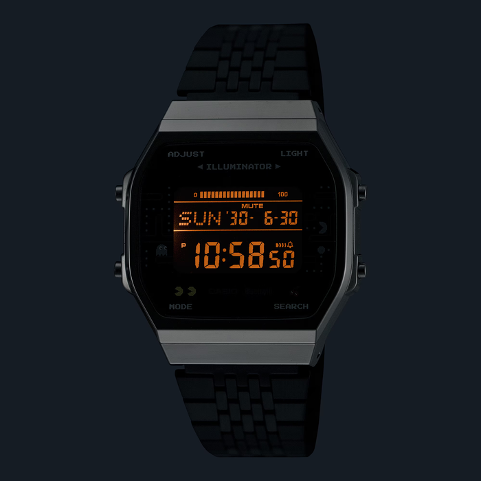 Reloj Vintage edición PAC-MAN correa de Acero inoxidable ABL-100WEPC-1B