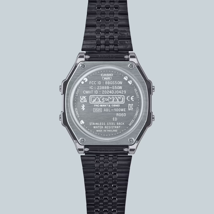 Reloj Vintage edición PAC-MAN correa de Acero inoxidable ABL-100WEPC-1B