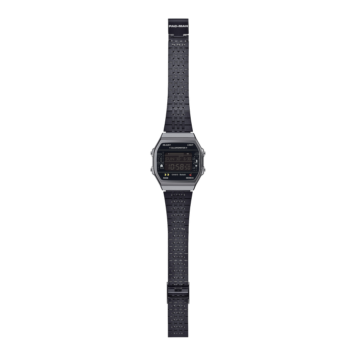 Reloj Vintage edición PAC-MAN correa de Acero inoxidable ABL-100WEPC-1B