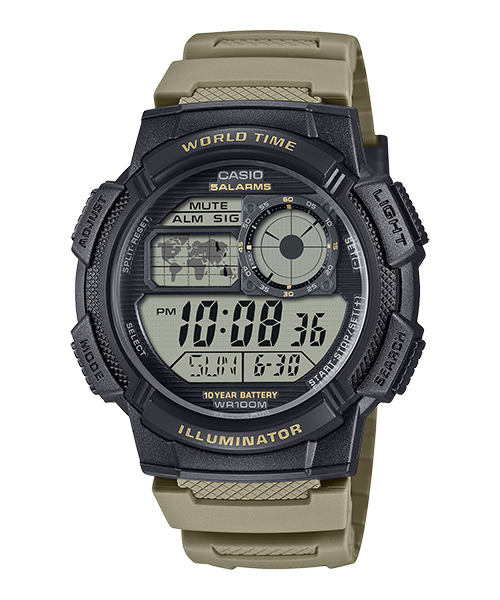 Reloj casual correa de Resina AE-1000W-5AV