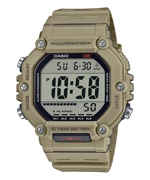Reloj deportivo correa de Resina AE-1600H-5AV