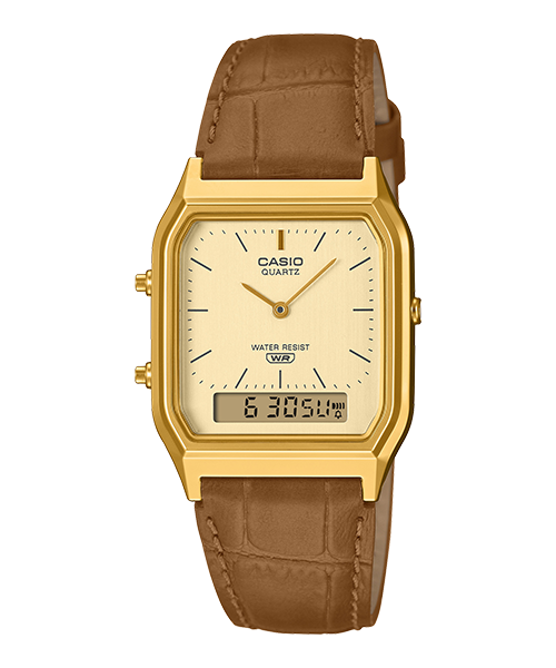 Reloj Vintage correa de Cuero AQ-230EGL-9A