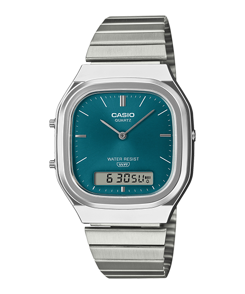 Reloj Vintage correa de Acero inoxidable AQ-240E-3A