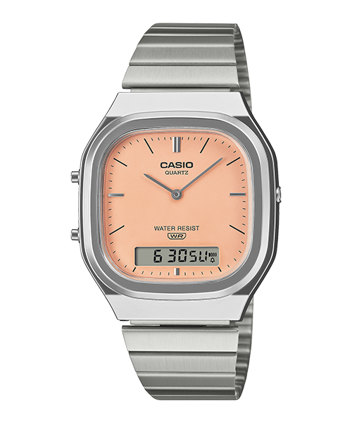 Reloj Vintage correa de Acero inoxidable AQ-240E-4A