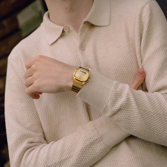 Reloj Vintage correa de Acero inoxidable AQ-240EG-9A