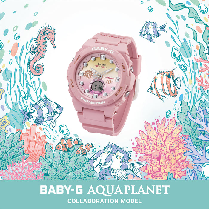 Reloj Baby-g colaboración con Aqua Planet BGA-320AQ-4A