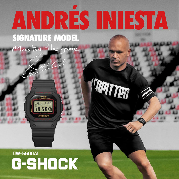 Reloj G-shock edición especial Andrés Iniesta correa de resina DW-5600AI-1