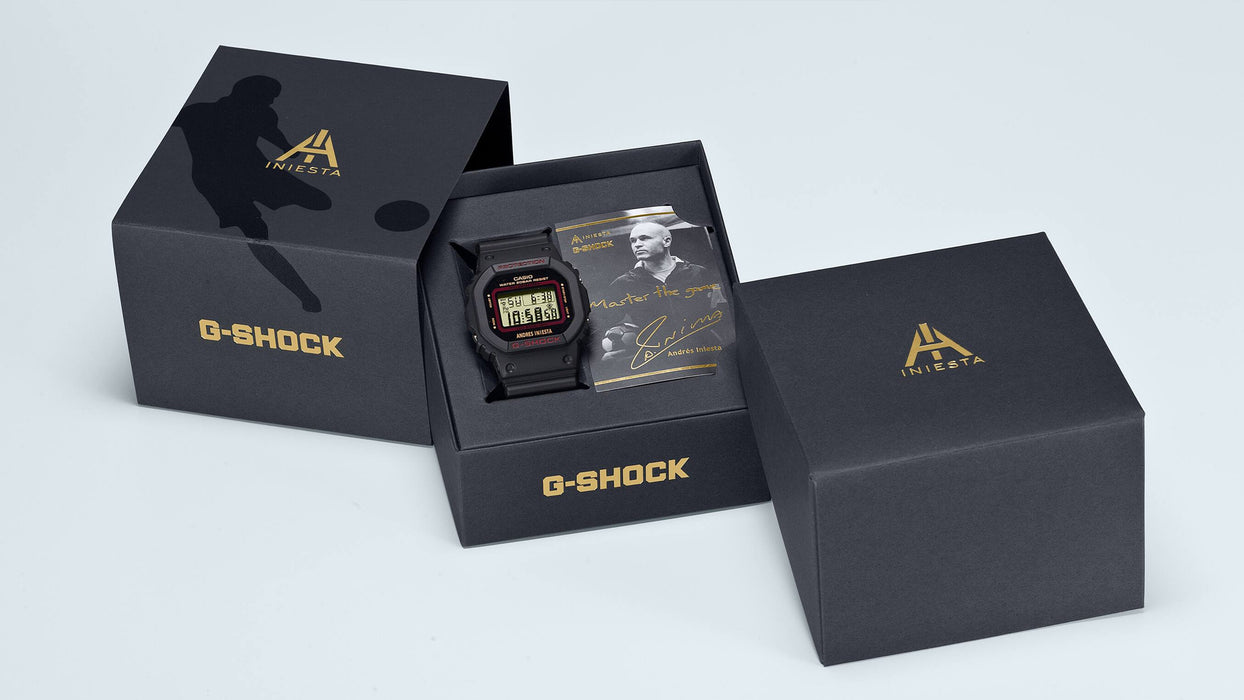 Reloj G-shock edición especial Andrés Iniesta correa de resina DW-5600AI-1