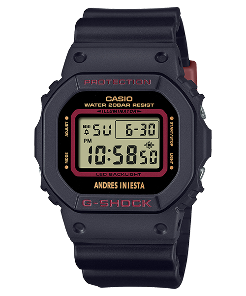 Reloj G-shock edición especial Andrés Iniesta correa de resina DW-5600AI-1