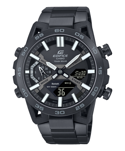 Reloj Edifice casual correa de acero inoxidable ECB-2000DC-1B