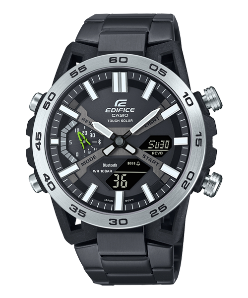 Reloj Edifice casual correa de acero inoxidable ECB-2000DD-1A