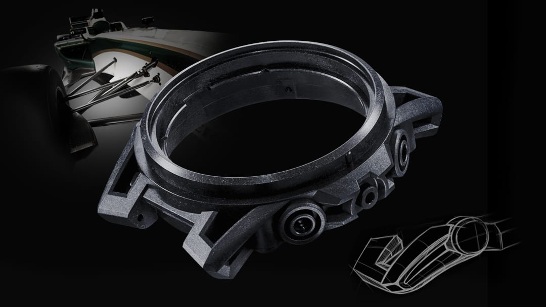 Reloj Edifice casual correa de Alcantara ECB-2000HR-1A