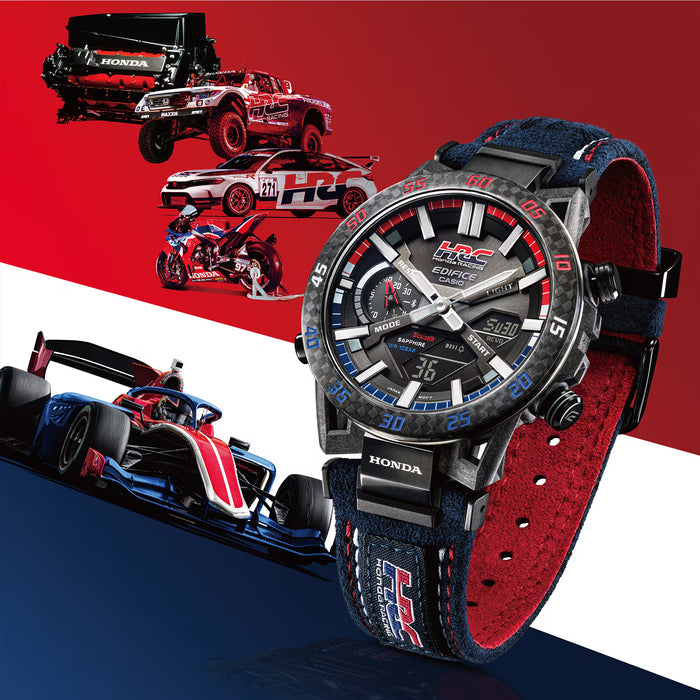 Reloj Edifice casual correa de Alcantara ECB-2000HR-1A