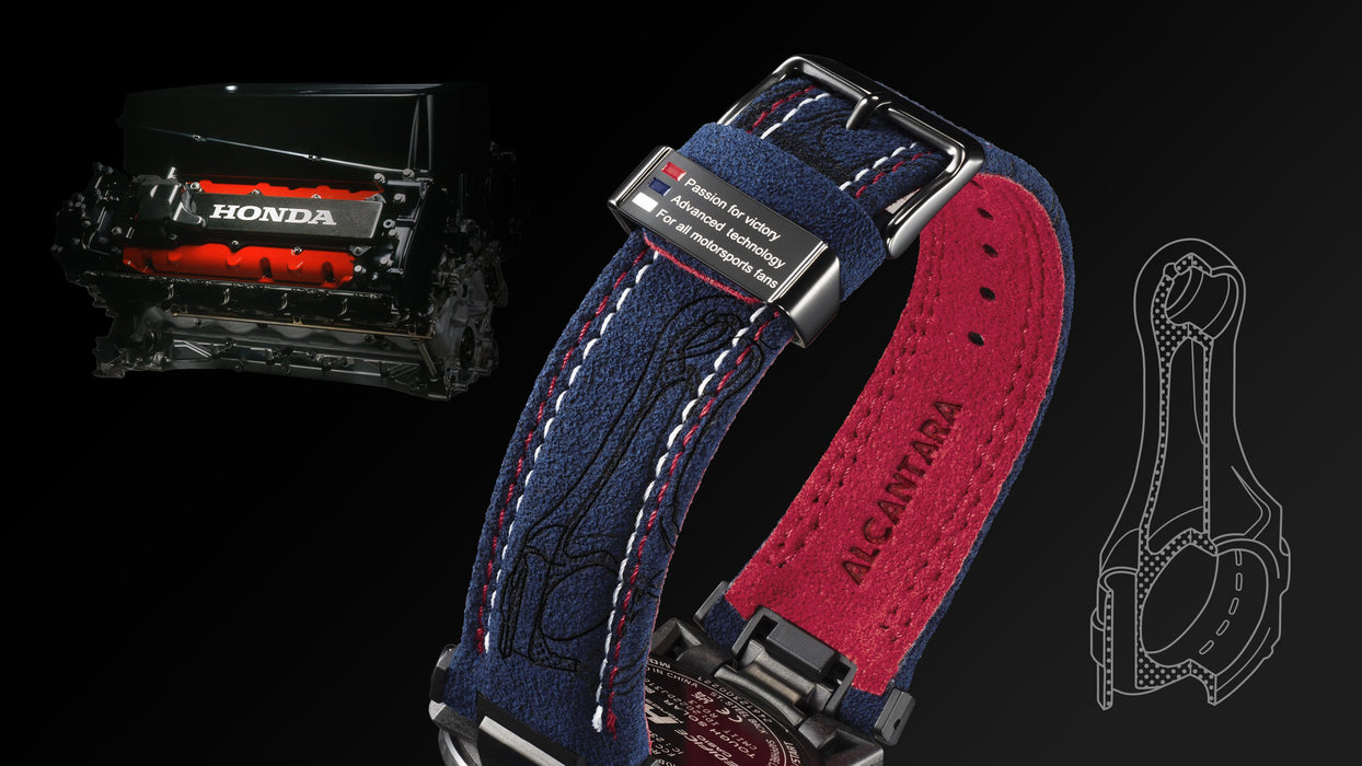 Reloj Edifice casual correa de Alcantara ECB-2000HR-1A
