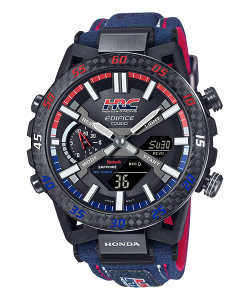 Reloj Edifice casual correa de Alcantara ECB-2000HR-1A