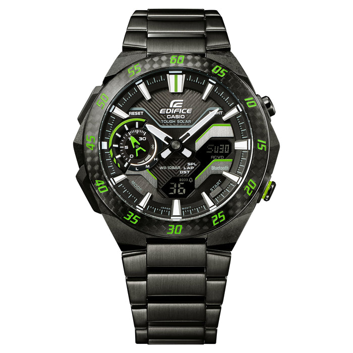 Reloj Edifice casual correa de Acero inoxidable ECB-2200RC-1A3