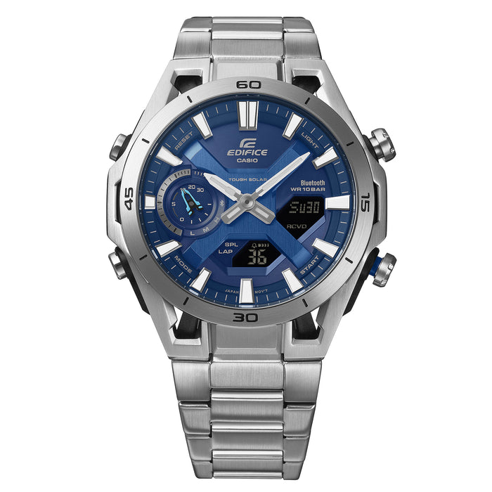 Reloj Edifice casual correa de Acero inoxidable ECB-2300D-2A