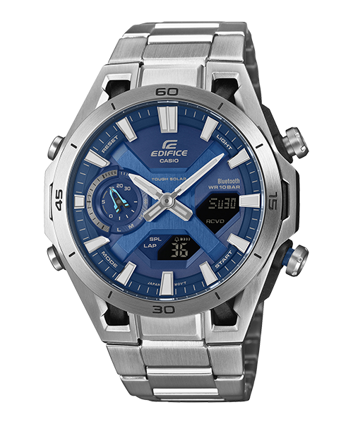 Reloj Edifice casual correa de Acero inoxidable ECB-2300D-2A