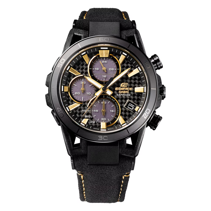 Reloj Edifice casual correa de Alcantara EFS-S640ZE-1A