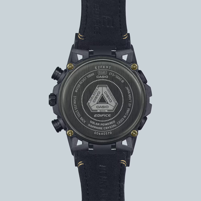 Reloj Edifice casual correa de Alcantara EFS-S640ZE-1A