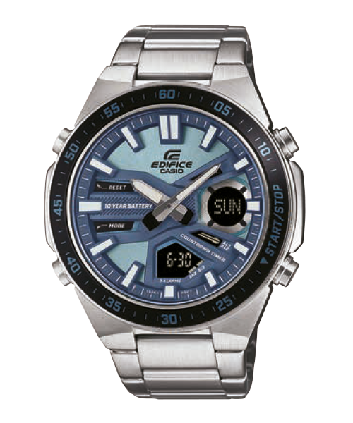 Reloj Edifice casual correa de acero inoxidable EFV-C110D-2B