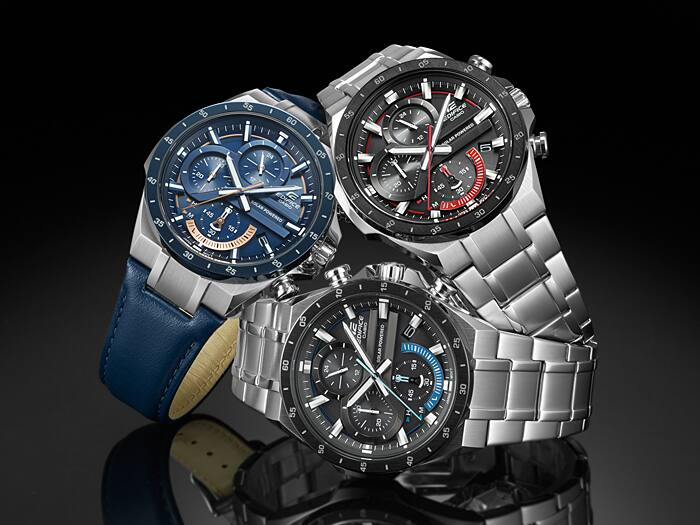 Reloj Edifice casual correa de Acero inoxidable EQS-920DB-1BV