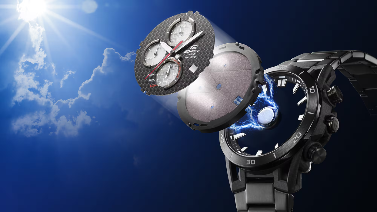Reloj Edifice casual correa de Acero inoxidable EQS-960D-1AV