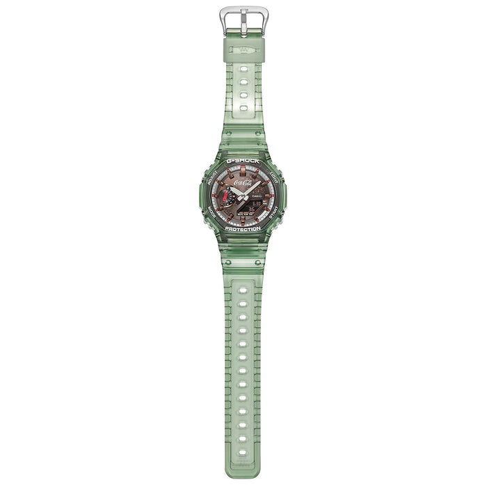 Reloj G-shock colaboración Coca-Cola correa de Resina GA-2100CC-3A
