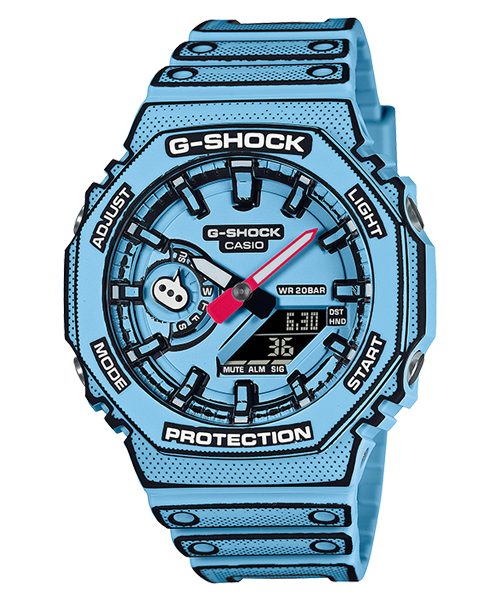 Reloj G-shock correa de resina GA-2100MNG-2A