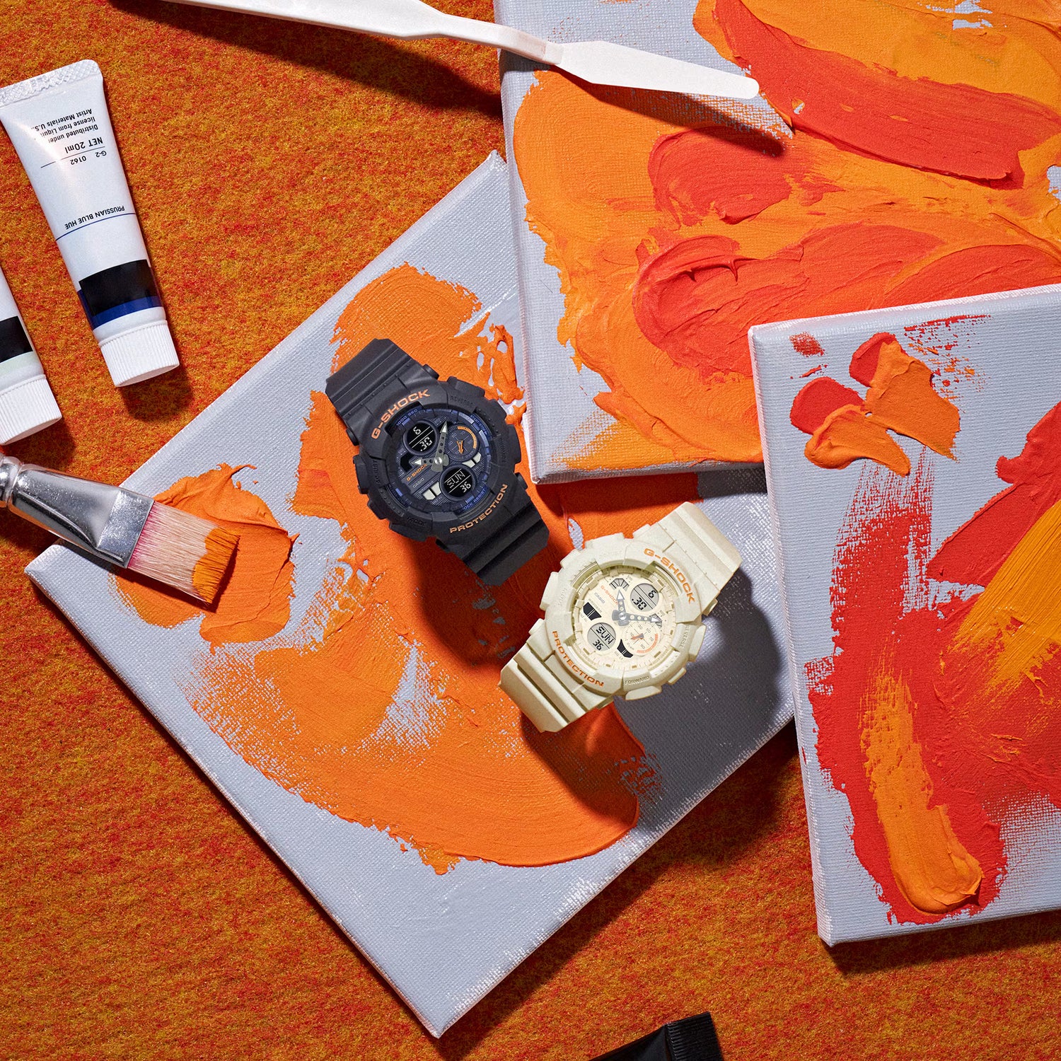 Navy & Orange Series