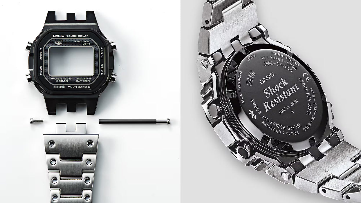 Reloj G-shock correa de Acero inoxidable GMW-B5000BT-1