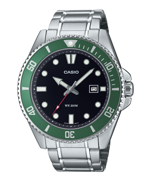 Reloj casual correa de Acero inoxidable MDV-107D-3AV