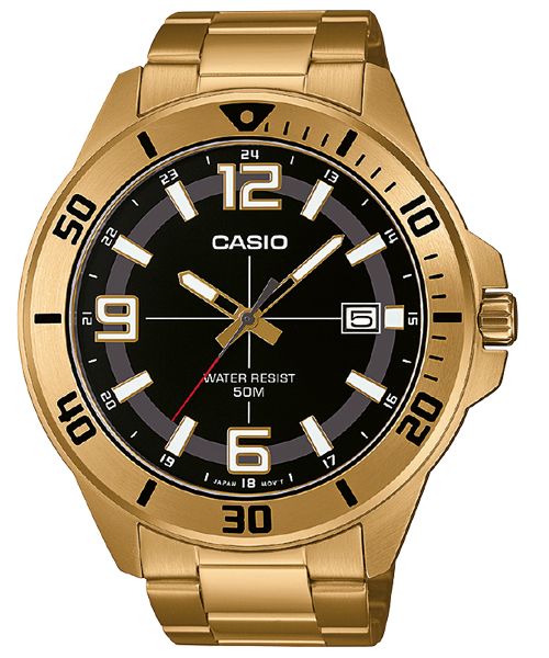 Reloj casual correa de Acero inoxidable MTC-100G-1BV