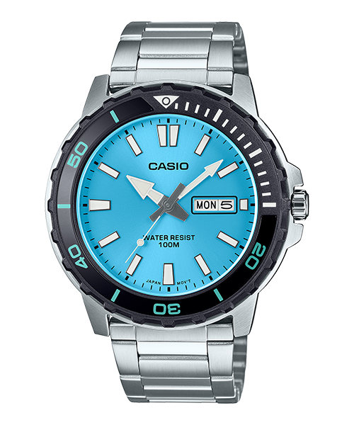 Reloj casual correa de Acero inoxidable MTD-125D-2A3V