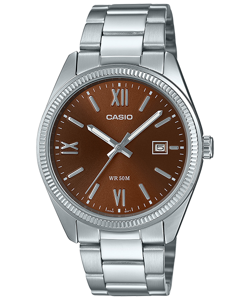 Reloj casual correa de Acero inoxidable MTP-1302DD-5AV