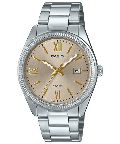 Reloj casual correa de Acero inoxidable MTP-1302DD-9AV