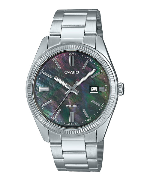 Reloj casual correa de Acero inoxidable MTP-1302DS-1AV