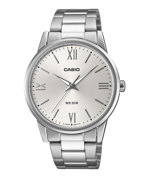 Reloj casual correa de Acero inoxidable MTP-1303DD-7AV