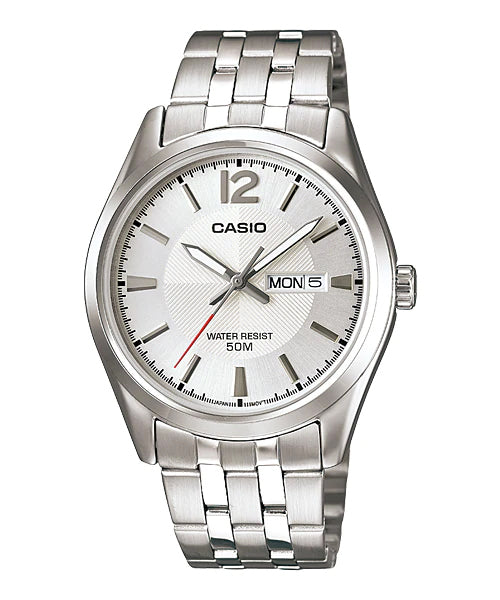 Reloj casual correa de Acero inoxidable MTP-1335D-7AV