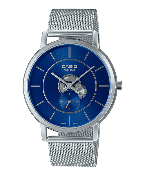 Reloj casual correa de acero inoxidable MTP-B130M-2AV