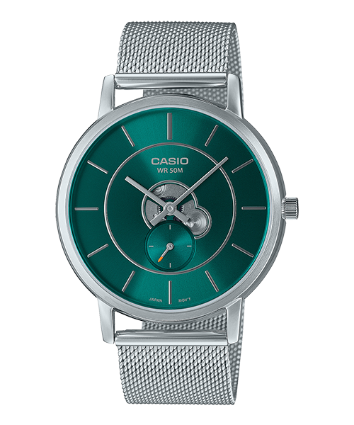 Reloj casual correa de acero inoxidable MTP-B130M-3AV