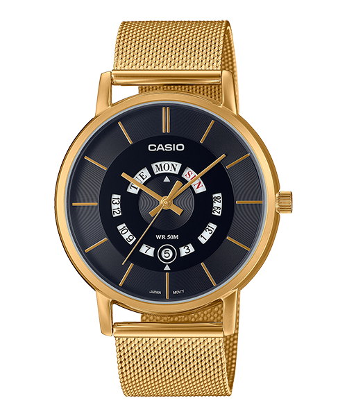 Reloj casual correa de acero inoxidable MTP-B135MG-1AV