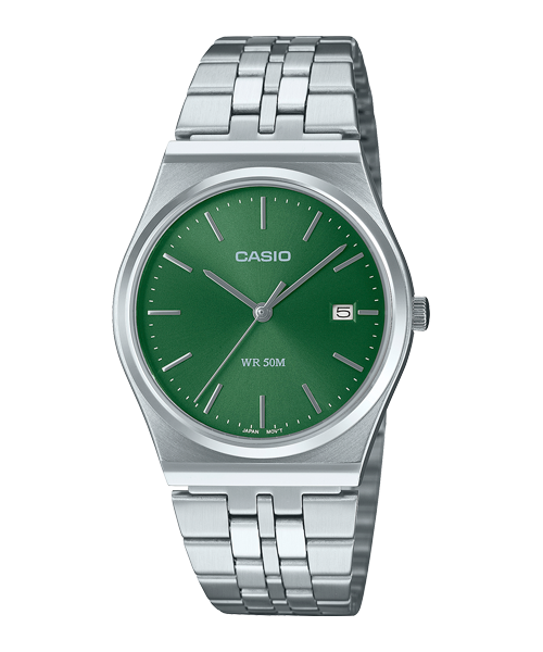 Reloj casual correa de acero inoxidable MTP-B145D-3AV