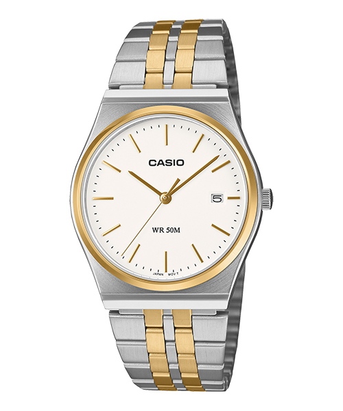 Reloj casual correa de Acero inoxidable MTP-B145SG-7AV