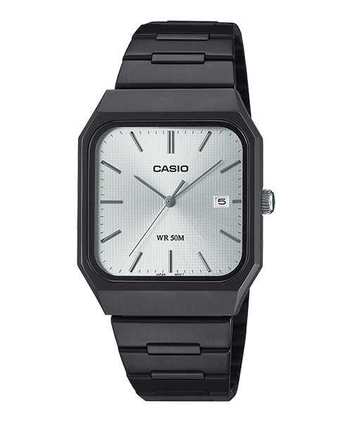 Reloj casual correa de acero inoxidable MTP-B185B-7AV