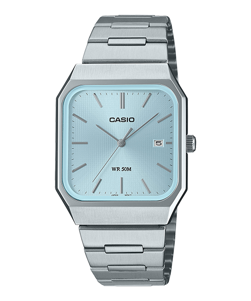 Reloj casual correa de acero inoxidable MTP-B185D-2A2V