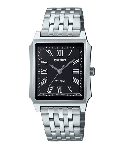 Reloj casual correa de acero inoxidable MTP-B190D-1BV