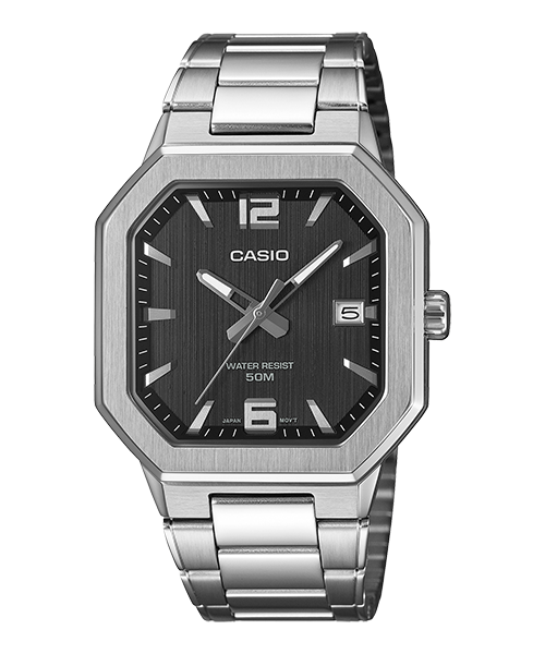 Reloj casual correa de acero inoxidable MTP-B195D-1AV