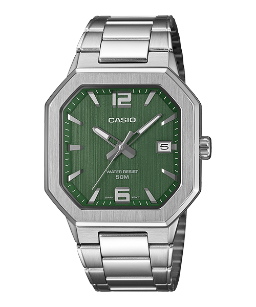 Reloj casual correa de acero inoxidable MTP-B195D-3AV